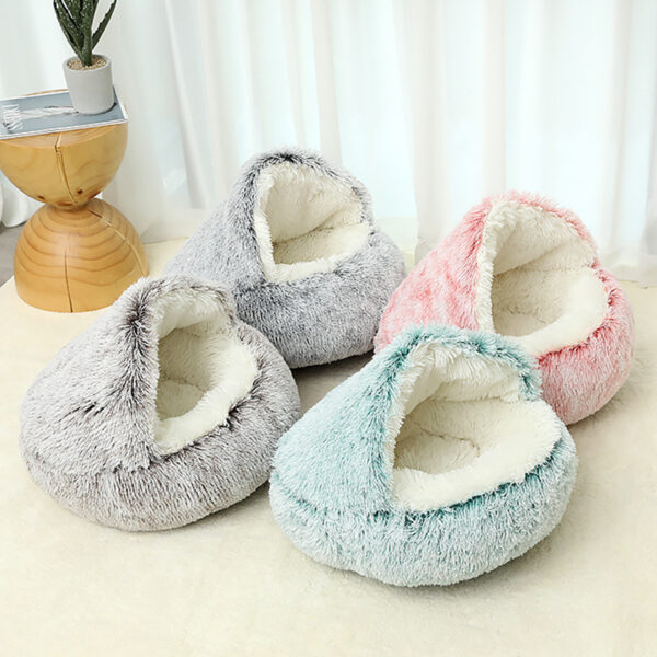 Semi-Enclosed Winter Warm Pet Bed